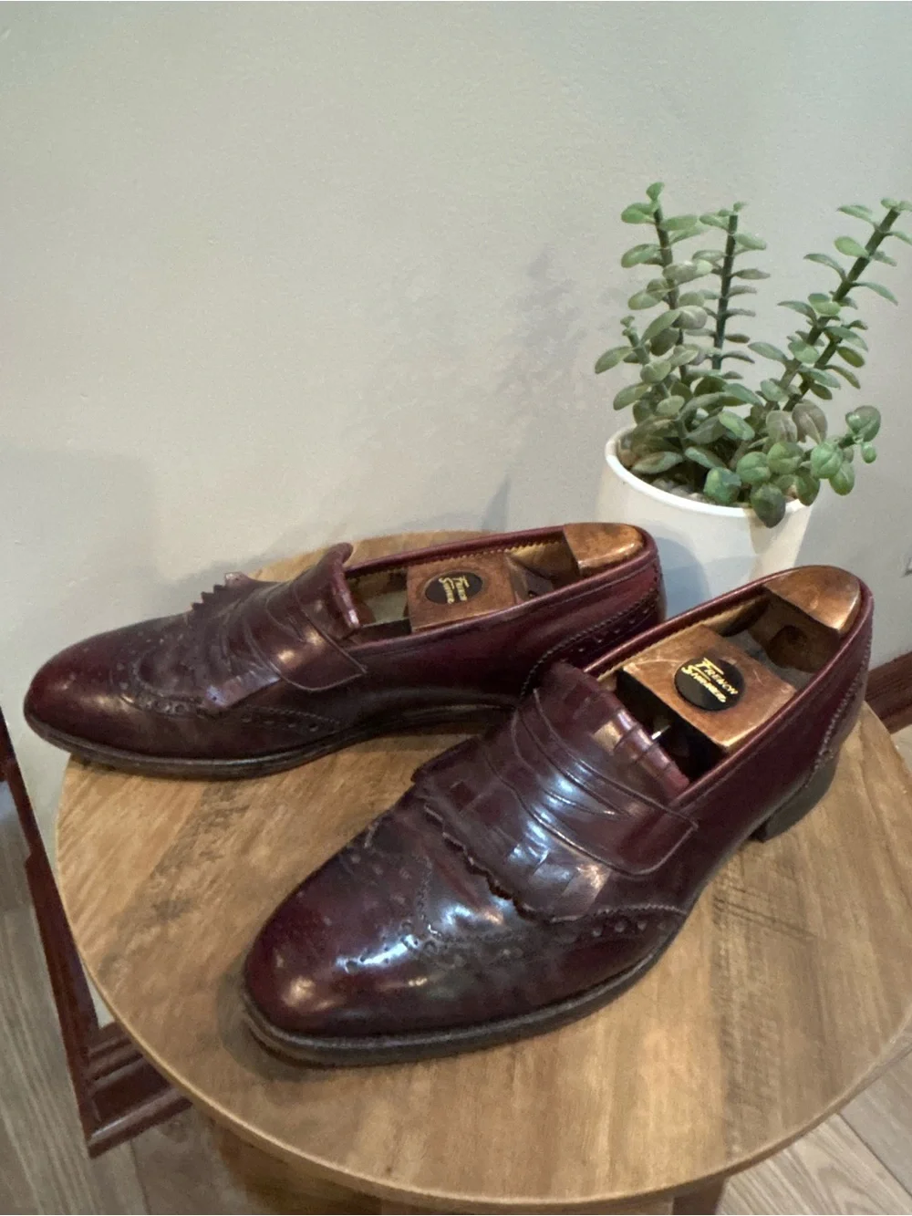 Vintage Johnston & Murphy Aristocraft USA Kiltie Wingtip Penny Loafers Mens 9.5C